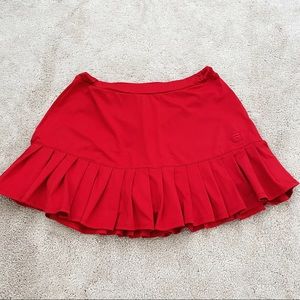 Fila Red Tennis Skirt/Skort Ruffle Hem